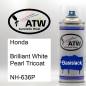 Preview: Honda, Brilliant White Pearl Tricoat, NH-636P: 400ml Sprühdose, von ATW Autoteile West.